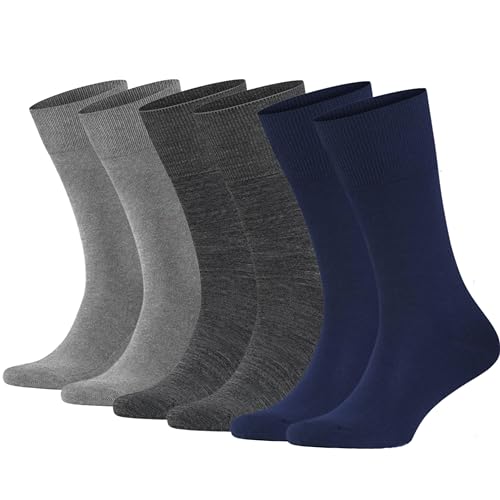 Image of KNETLI Women's Dress Socks, Crew Socks, Super Soft, Multi Color Options Size 6-9, 3 & 6 Pair Pack