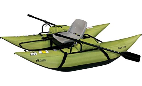 Classic Accessories Clark Fork Inflatable Pontoon Boat, Apple Green