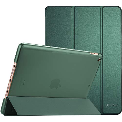 ProCase Étui pour iPad 9ème/8e/7ème génération 10,2 Pouces 2021 2020 2019, Housse de Protection Smart Case Cover Compatible avec iPad 9/8/7 - Vert Nuit