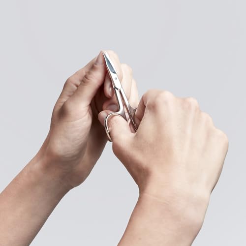 ZWILLING Kombi Nagelschere (Nagel- und Hautschere für Finger- und Fußnägel, gebogene Schneide, feine Spitze, hypoallergen), Poliert, Silber, 90 mm