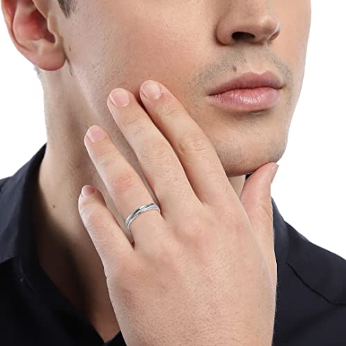 ZAVYA 925 Sterling Silver Designer Rhodium Plated Adjustable Ring for Men| Gift for Men and Boys | With Certificate of Authenticity and 925 Hallmark - Image 3