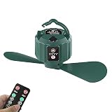 10400mAh Camping Ventilador Mini USB con LED y gancho, ventiladores de techo para carpa de coche, exterior, oficina, casa