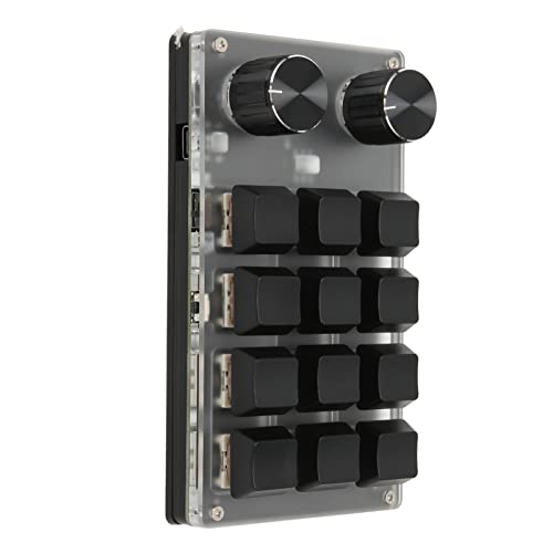 Mini clavier programmable mécanique 12 touches macropad USB sans fil BT pour Windows et OS X Linux - 6