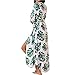 Produktbild Lazzon Damen Strandkleid Lang Cardigan Chiffon Strandponcho Elegant Bikini Cover Up (Grün)