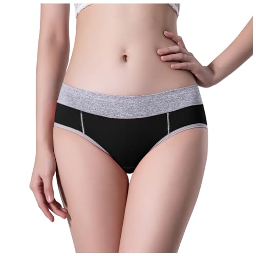 Calzoncillos de algodón para mujer, ropa interior de algodón, talla grande, multicolor, ropa interior para mujer, bodys con aros, Negro , L