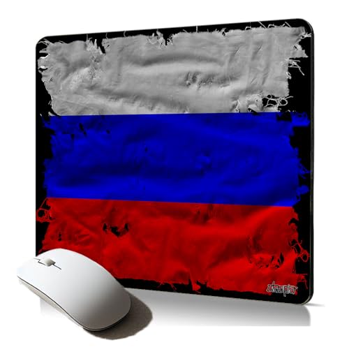 Tapis de Souris Souple Drapeau Russie Russie Mouse Pad Original imprimé en France antiderapant et Durable PC Portable