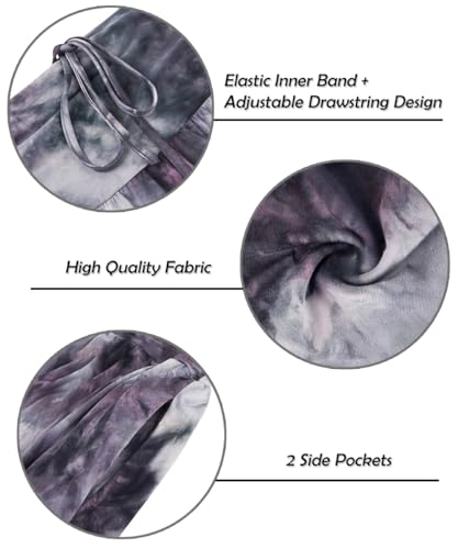 TIYOMI Women Plus Size Skirts Stretchy Waist Hidden Drawstring Zipper Midi Skirt 2 Ways to Wear As A Tube Top Tie Dye Fall Autumn Winter Long Skirts Black XL2