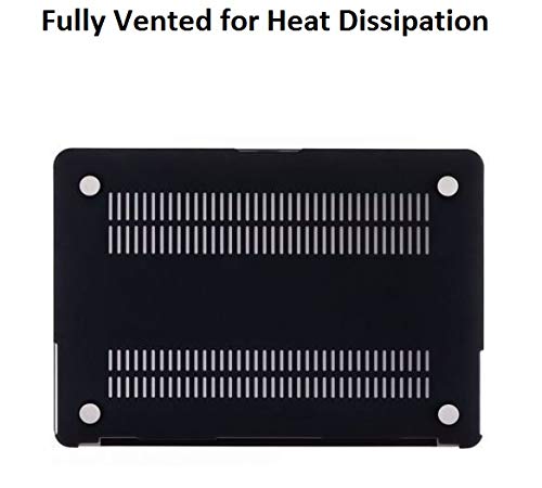 Image of Midkart Matte Hard Shell Plastic Case Cover Compatible with MacBook Pro 15 Inch with Retina Display (Model A1398, Old Version, Release 2015-2012) with Silicon Key Guard & Dust Plugs, Smoke Black