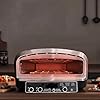 Forno Pizza XXL Professionale, Cuoce in 2 minuti, scalda fino a 400°, Piano cottura in pietra refrattaria da 37x37 cm rimovibile, 2200W 20LT Con pala in alluminio