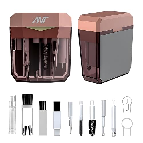 Image of Ant PC Shine20, 17-in-1 Multifunctional Cleaner Kit for Electronic Devices Keyboard Cleaning Brush Headphones Cleaner Kit for AirPods Multi-Tool for Cleaning Laptop Earbuds Camera Mobile Quartz