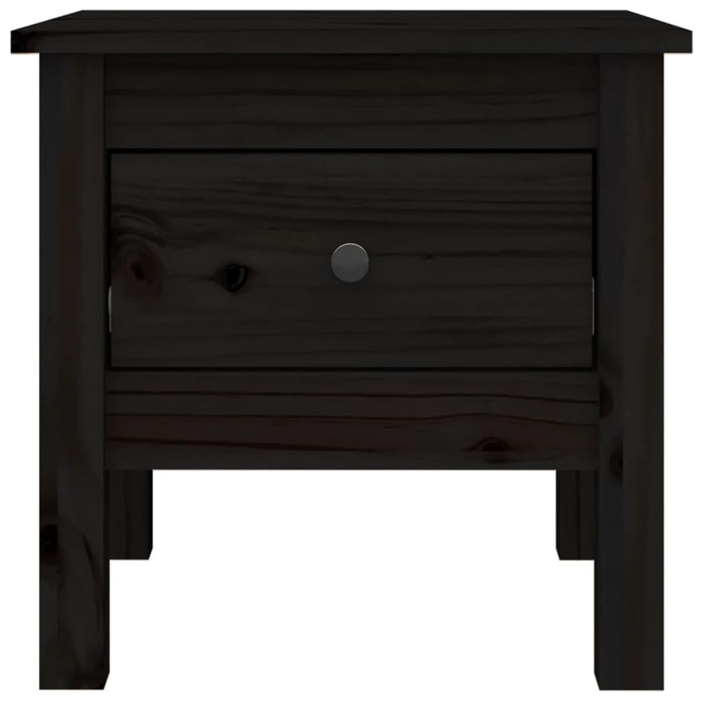 Mesa Auxiliar: Mesa Auxiliar de Madera Maciza de Pino, Consola para sofá, Adecuada para Dormitorio, Oficina y Sala de Estar (40x40x39cm)