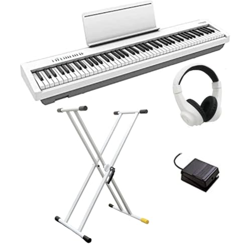 【スタンドセット】Roland ローランド 電子ピアノ デジタルピアノ ポータブル 88鍵盤 グランドタッチ FP-30X (延長5年保証, WH ホワイト)