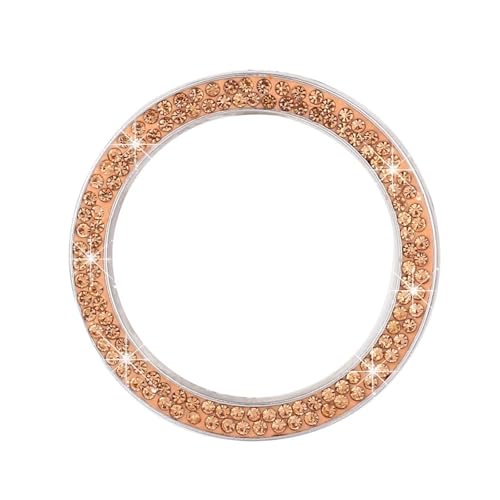 Bouton de démarrage strass brillant or couverture autocollante chic