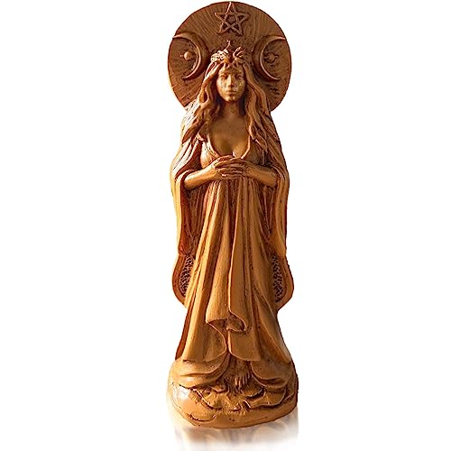 Estatua Selene Diosa de la Luna dorada