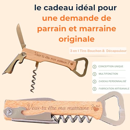 Décapsuleur pour annonce de grossesse originale