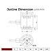 QDJBYVKDZ Precision Industrial & Robot Load Cells 50-150KN - Mini Pressure Force Sensor(200KG)