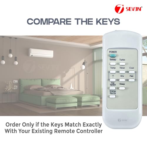 Image of 7SEVEN Compatible for Carrier Ac Remote Original Model 100A Suitable for Split and Window Air Conditioner of 1 1.5 2 Ton Carrier ac