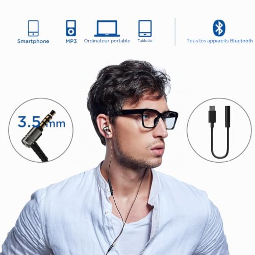 1MORE Triple Quad Driver Écouteurs Intra-Auriculaires Casque Haute fidélité Haute résolution avec Basses Chaudes, Haute résolution, Micro et télécommande en Ligne (Silver, Quad Driver) – vue 9