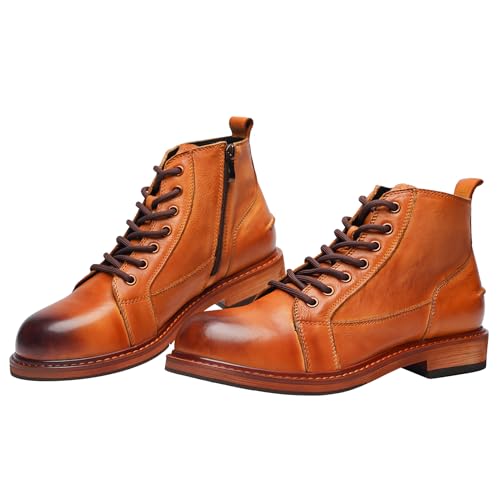 Image of Men's Dress Casual Slip-on Chelsea Boots Genuine Leather Oxford Ankle Boot