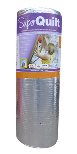 Superquilt 1200mm x 10m x 40mm Multi-Layer Insulation Blanket for Use in Roofs by Superquilt
