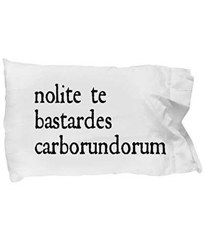 TickledPink Designs Nolite Te Bastardes Carborundorum Decor Bed Pillow Case Cover Standard Size Microfiber 20 x 30 inches