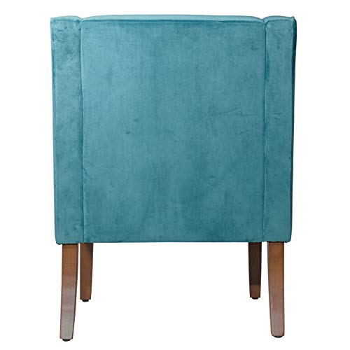 Homepop Swoop Arm Living-Room-Chairs, Velvet Teal #TOP6