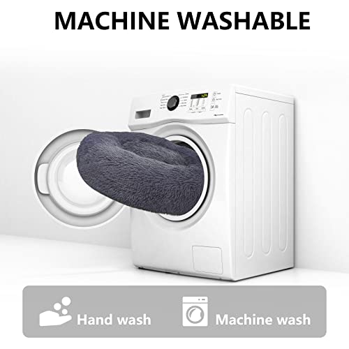 Small Dog Bed, Anti-Anxiety Calming Dog Bed, Warming Cozy Soft Round Pet Bed, Fluffy Faux Fur Plush Dog Cat Cushion Bed For Small Medium Dogs And Cats, Machine Washable #TOP6