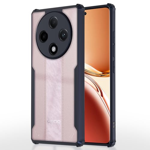 Image of Pikkme Back Cover | Crystal Clear Transparent Back | Ultra Hyrbid | Full Camera Protection | Raised Edge | Bumper Back Case Oppo F27 Pro Plus 5G (Blue)