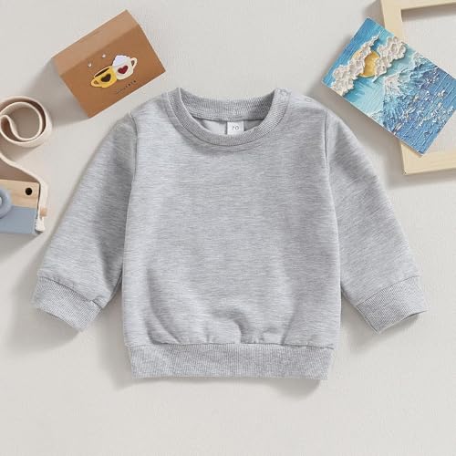 Image of Baby Boy Girl Pumpkin Sweatshirt Tops Toddler Halloween Outfit Long Sleeve Crewneck Pullover Sweater Shirt Fall Clothes