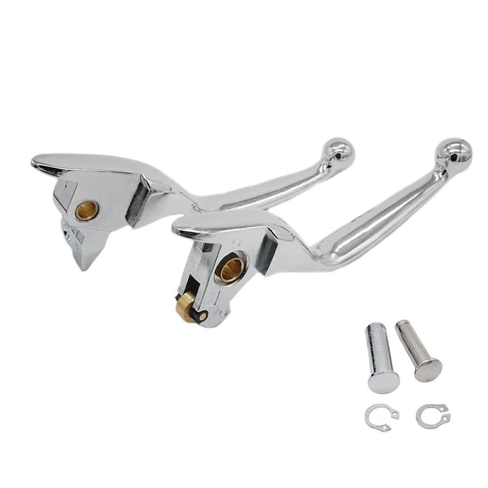 S SYUU Chrome Hebel Bremsgriff Aluminium Bremshebel Kupplungshebel kompatibel mit Harley Davidson Touring Electra Glide Ultra Classic Low FLHTCUL Road Glide FLTRX 2014-2016