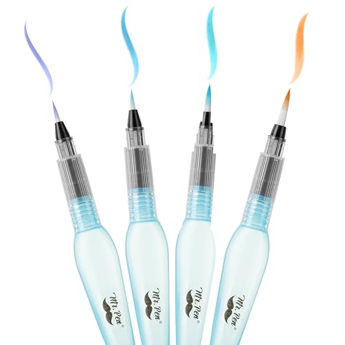 Mr. Pen Watercolor Brush Pens Blue Set (4 pcs)