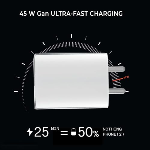 Image of Original 45W,USB-C Compatible with 45W USB C Charger Adapter Compatible with Nothing Phone 2a /Phone 2 /Phone 1 (45WattNothingPD) GFR609