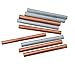 HWYEE 2PCS 99.995% Pure Copper Zinc Rods 3/8