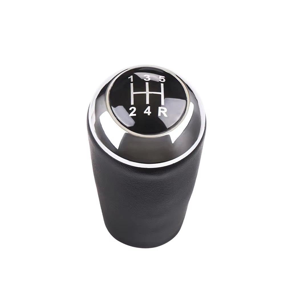 POANBCGY Auto Parts 5 6-Speed Gear Shift Knob for Mazda 3 BK BL CW 6 5 3Series CX-7 Mx-5 Leather Gear Lever Arm Head Ball Black(5 Speed)