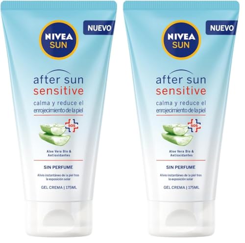 NIVEA SUN After Sun Sensitive Gel-Crema (1 x 175 ml), crema calmante con aloe vera, crema hidratante para piel sensible y con alergia al… – Ansicht 1