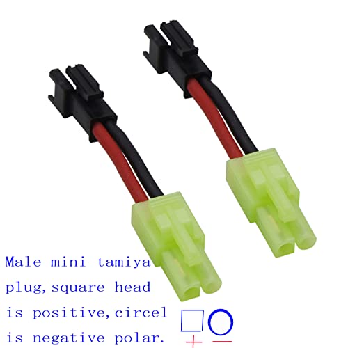 Blomiky 2 Pack H101 7.4V 2S 15C 1500Mah Battery With Sm 2P Plug And Usb Charger Cable For H105 H103 H101 Remote Control Rc Boat H101 Battery And Usb 2 #TOP6