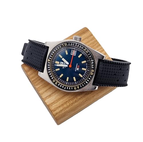 Bracelet montre tropical caoutchouc FKM souple fini les rayures - 2
