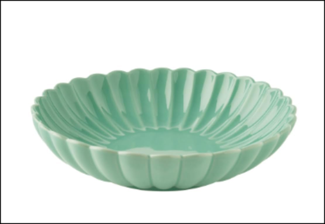 Colette Stoneware Serving Bowl – 11-Inch, Green
