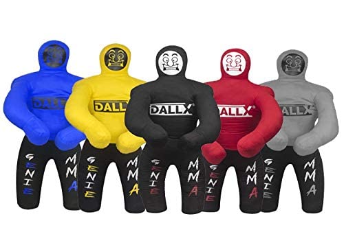 Dallx Mma Grappling Wrestling Dummy Punching Bag Brazilian Jiu Jitsu Judo Karate Throwing Boxing Fighting Training Dummies For Kids - Unfilled (Yellow, 40") #TOP6