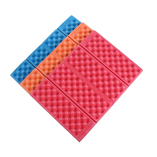 Kisangel 3Piezas Almohadillas Plegables para Acampar De Estera De Picnic Portátil Cojín Al Aire Colores para Camping y Actividades