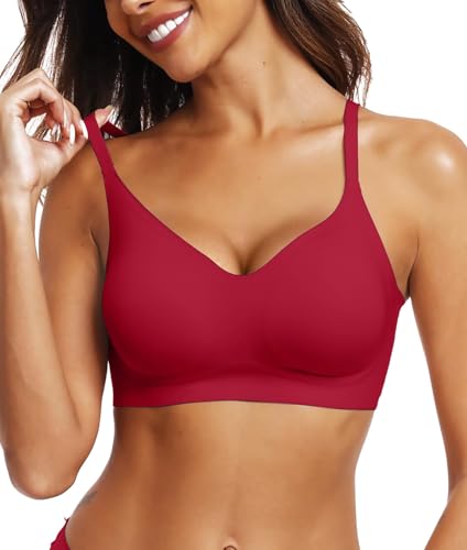 Image of OEAK Womens Wireless Jelly Bras Comfortable Push Up Bra No Underwire Gel Bra Full Support Lift Everyday Seamless Tshirt Bras