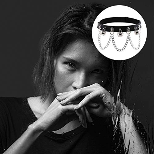 Toyvian Arnês de Perna Gótico Cinta-Liga de Couro Anel de Punk Coxa Anel Acessórios de Vestuário Com