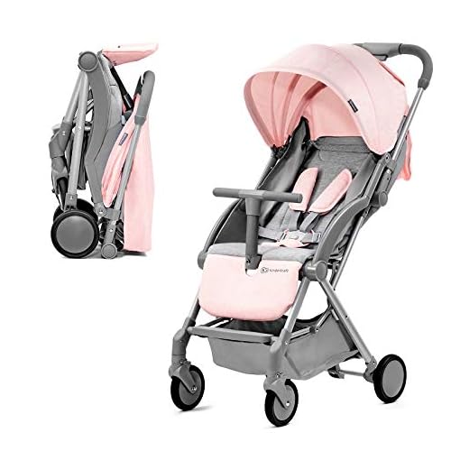 Kinderkraft Silla de Paseo PILOT, Carrito, Plegable, Transportable, Rosa