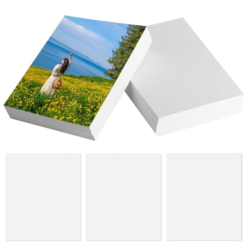 200 Blatt Fotopapier 10x15 cm 200g/m Foto Papier Hochglänzend Glossy Photo Paper Photopapier A6 für Tintenstrahldrucker Fotokarten(weiß)