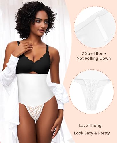 Image of Womens Thong Shapewear Mid to High Waisted Shaper Thong WN0017