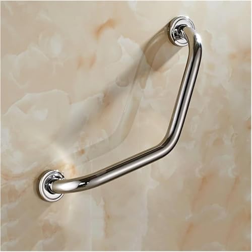 Barre d'appui de douche en acier inoxydable chromé pour salle de bain