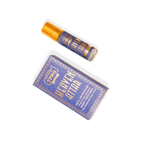Image of Heaven Attar Roll On Perfume | Luxurious Unisex Fragrance Oil | Long-Lasting Scent | Perfect for Special Occasions | Elegant Glass Bottle | Alcohol-Free Formula (Pack of 6)