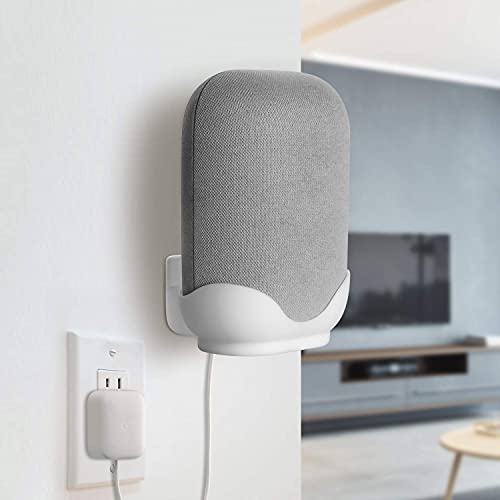 LeongLzt Ouligei Google Nest Audio Speaker Wall Mount/Bracket, in-Built Cable Management System & Easy Installation Speaker Holder Shelf Stand - Elegant & Durable Space Saving Accessory - Thumbnail 4