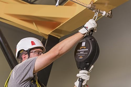 Image of Guardian 42003 Velocity Class 1 Cable Self-Retracting Lifeline (SRL) with Carabiner | 50 ft | Class 1 | ANSI and OSHA Compliant