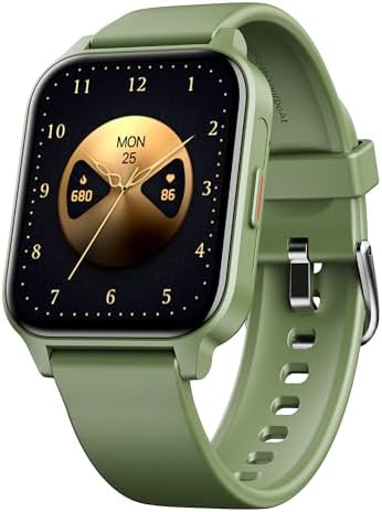 boAt Wave Call 2 Plus Smart Watch w/Bilingual Support (Hindi/English), 1.96โ(4.97 cm) HD Display, BT Calling, 100+Sports Modes, Animated Watch Faces, Voice Assistant(Olive Green)